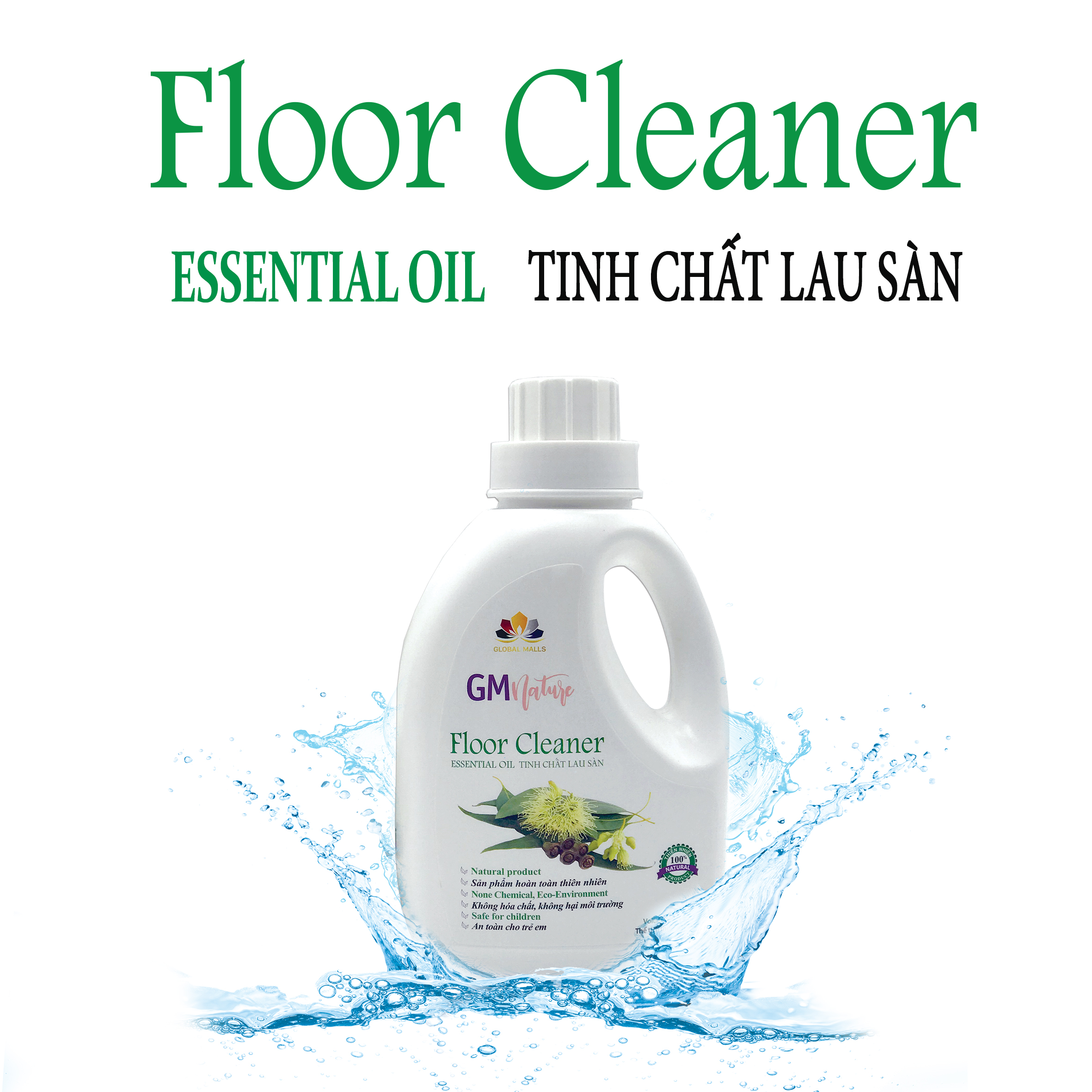 tinh chất lau s&agrave;n gmnature 100% thi&ecirc;n nhi&ecirc;n 
